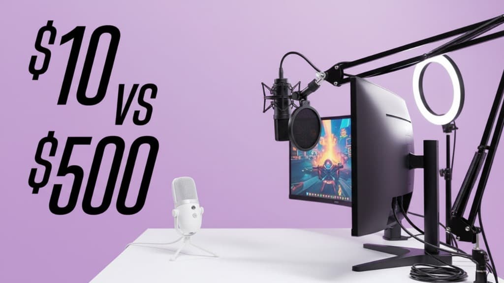 Microphone $10 vs $500 Setup Comparison